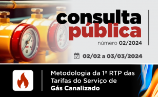 Aberta mais uma consulta pública da Agepar referente à revisão tarifária do serviço de distribuição de gás canalizado