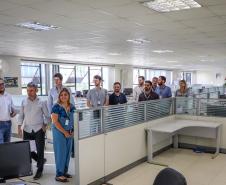Visita institucional à Coordenação da Região Metropolitana de Curitiba (Comec), com a participação do novo corpo técnico da agência, formado por servidores efetivos.