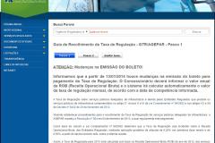 A Agência Reguladora do Paraná disponibiliza, a partir desta quarta-feira, 15 de julho de 2015, uma nova opção de emissão da guia de recolhimento, para a que as concessionárias possam corrigir valores pagos da taxa de regulação.