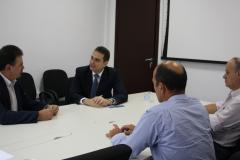 Durante a visita à Agepar, Alho se reuniu com o Diretor presidente Cezar Silvestri e os diretores Ney Teixeira e João Batista Alves 