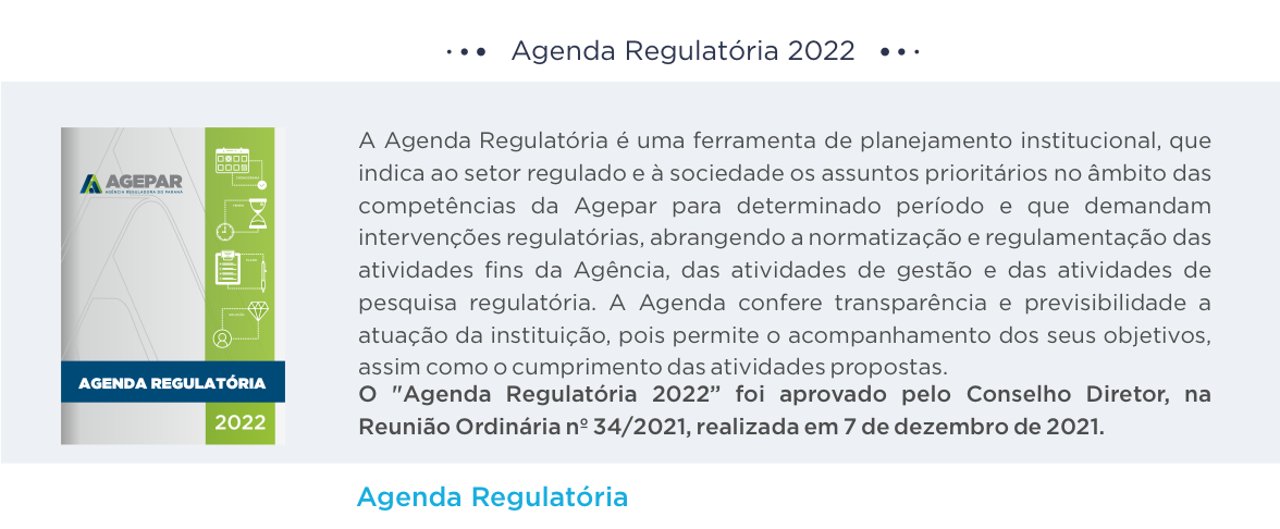 Agenda Regulatória 2022
