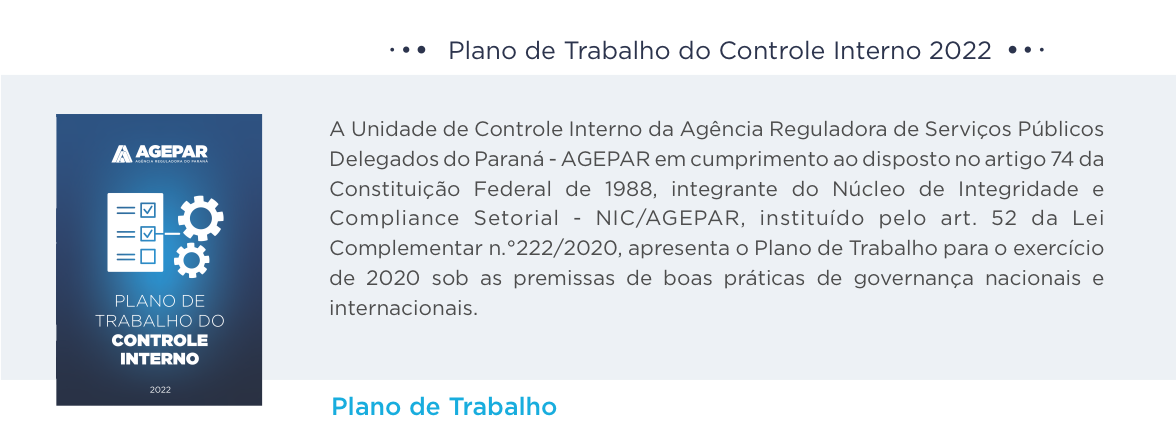 Plano de Trabalho do Controle Interno 2022