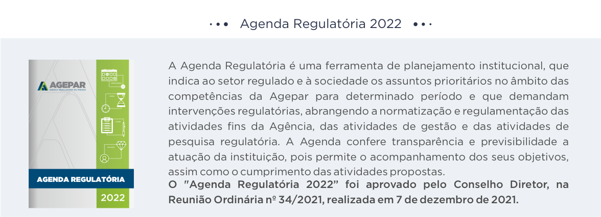 Agenda Regulatória