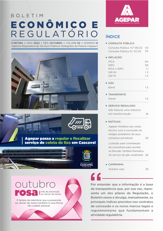 Boletim Econômico e Regulatório - Número 16 - Outubro 2022