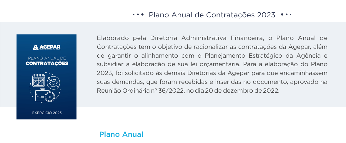 Plano Anual de Contratações 2023