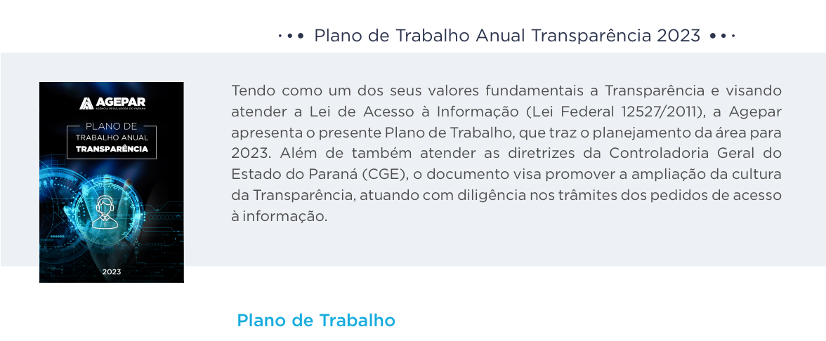 Plano de Trabalho Anual Transparência 2023