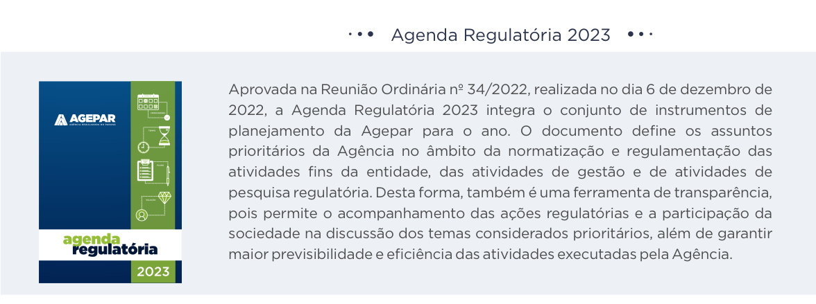 Agepar - Agenda Regulatória