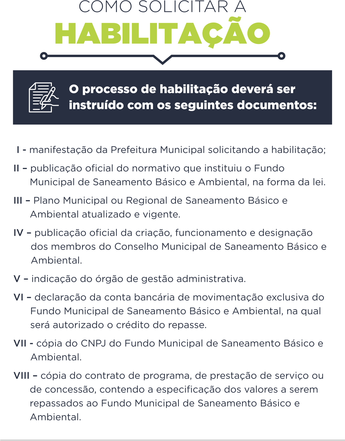 Como solicitar a habilitação