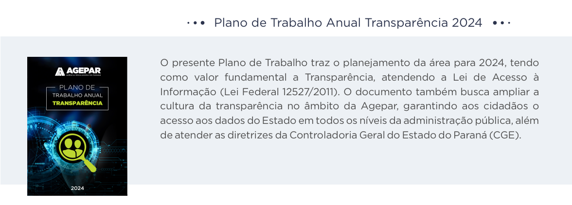 Agepar Plano de Trabalho Transparência