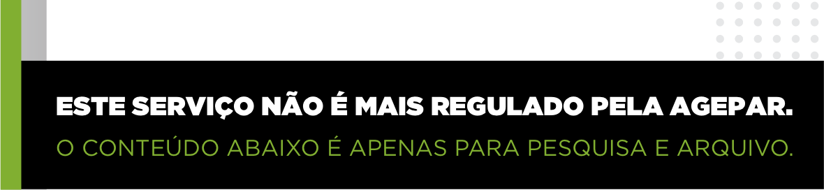 Serviços não mais regulados