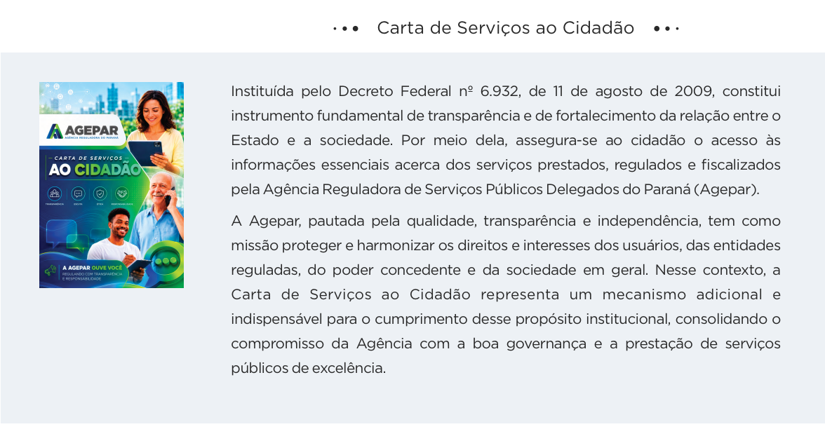 Carta de Serviços ao Cidadão