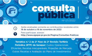 Consulta pública sobre a 2ª temática da 2ª fase da 2ª RTP da Sanepar