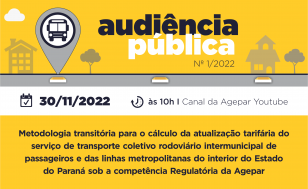 Agepar realiza audiência pública para receber contribuições sobre metodologia de atualização da tarifa do transporte rodoviário  