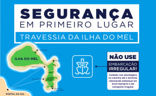 Agepar lança uma campanha de conscientização para os usuários da travessia da Ilha do Mel