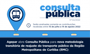 Agepar abre consulta pública sobre metodologia transitória de reajuste da tarifa técnica do transporte da RMC