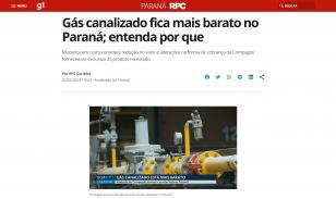 Gás canalizado fica mais barato no Paraná