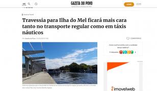 Travessia para Ilha do Mel ficará mais cara tanto no transporte regular como em táxis náuticos