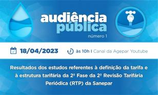 Agepar apresenta resultados da Revisão Tarifária Periódica da Sanepar em audiência pública