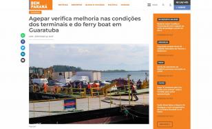 Agepar verifica melhoria nas condições dos terminais e do ferry boat em Guaratuba