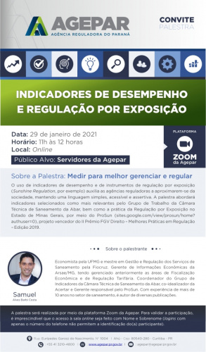 Panfleto com texto sobre a palestra e serviço que consta na matéria