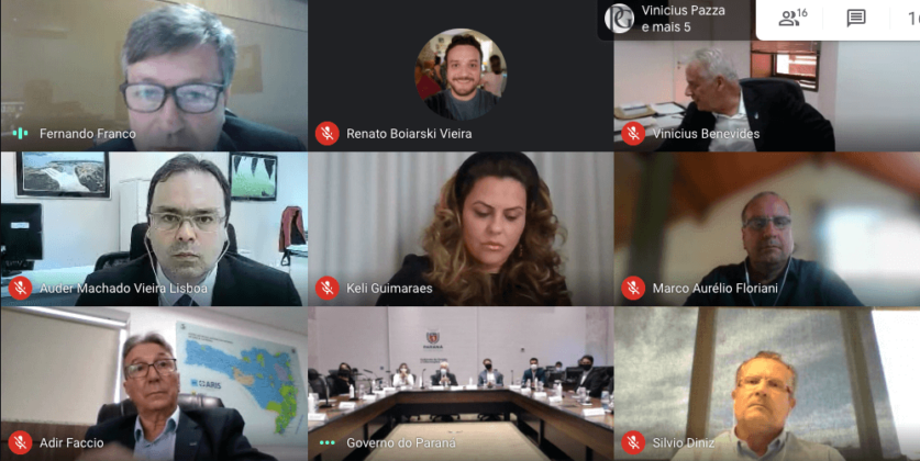 Transmissão da reunião