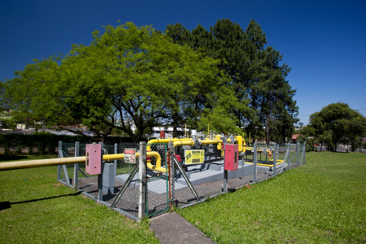 Central de distribuição de gás
