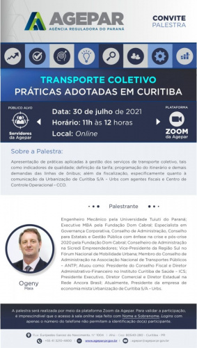 Banner com informações da noto e foto do palestrante