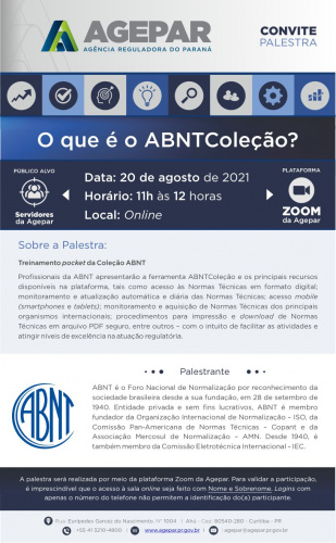 Banner eletrônico com informações da matéria.