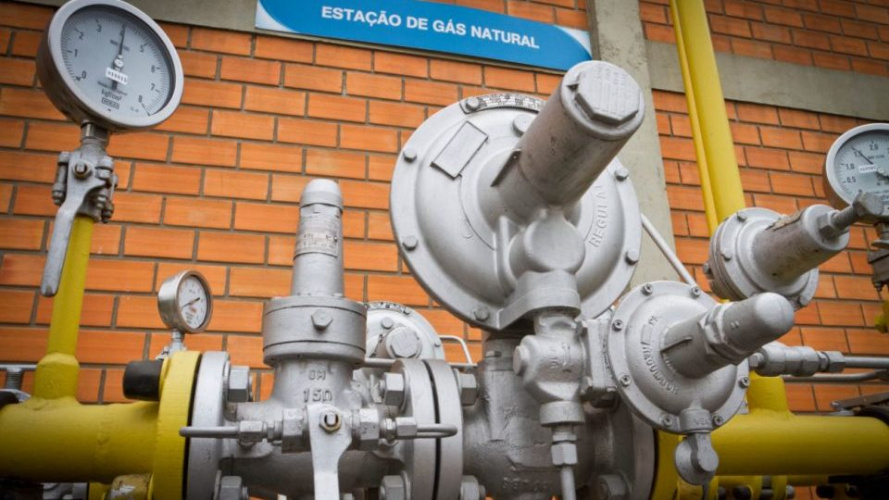 Registros de gás em distribuição