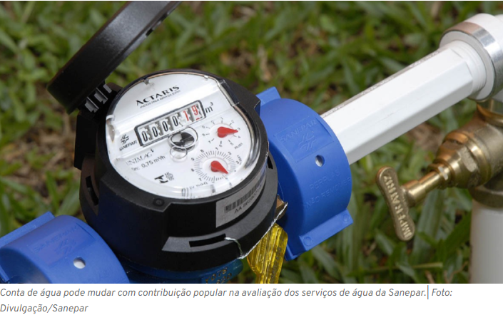 Consulta avalia incluir “qualidade do serviço” como fator para reajuste da água no PR