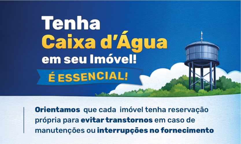 Tenha caixa d'Água em seu imóvel!