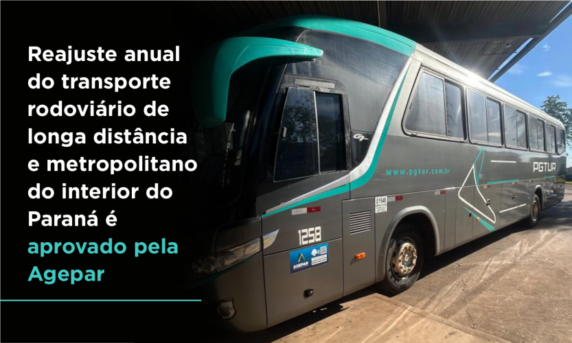 Reajuste anual do transporte rodoviário de longa distância e metropolitano do interior do Paraná é aprovado pela Agepar