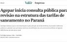 Agepar inicia consulta pública para revisão da estrutura das tarifas do saneamento no Paraná