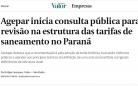 Agepar inicia consulta pública para revisão da estrutura das tarifas do saneamento no Paraná