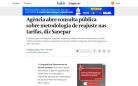 Agência abre consulta pública sobre metodologia de reajuste nas tarifas  Este trecho é parte de conteúdo que pode ser compartilhado utilizando o link https://valor.globo.com/empresas/noticia/2024/12/18/agencia-abre-consulta-publica-sobre-metodologia-de-reajuste-nas-tarifas-diz-sanepar.ghtml ou as ferramentas oferecidas na página. Textos, fotos, artes e vídeos do Valor estão protegidos pela legislação brasileira sobre direito autoral. Não reproduza o conteúdo do jornal em qualquer meio de comunicação, eletrô