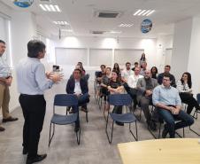 Palestra de Rafael Lamastra (Diretor-presidente da Compagas), na sede da Companhia