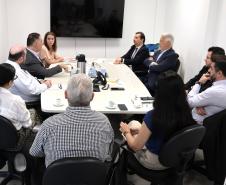 Diretores-presidentes da Agepar e da Compagas se reúnem para visita de cortesia