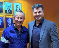 Secretário Izaltino e diretor Cequinel