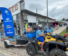 Agepar acompanha limpeza das praias durante o Verão Maior Paraná