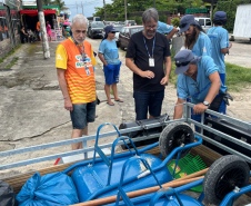 Agepar acompanha limpeza das praias durante o Verão Maior Paraná