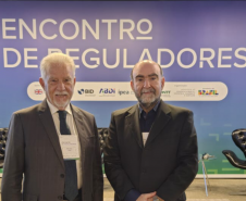 Na foto: Diretores da Agência Reguladora de Serviços Públicos Delegados do Paraná (Agepar), Rubens Bueno (Presidente) e Marcelo Curado (Administrativo Financeiro).