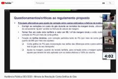 Participante de audiência pública virtual envia sugestões. Texto com fotos dos participantes da webconferencia.