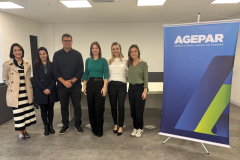 Mariana, Eliana, Flávio, Marina, Caroline e Luisa