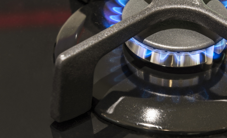 Gás consumido em fogão.