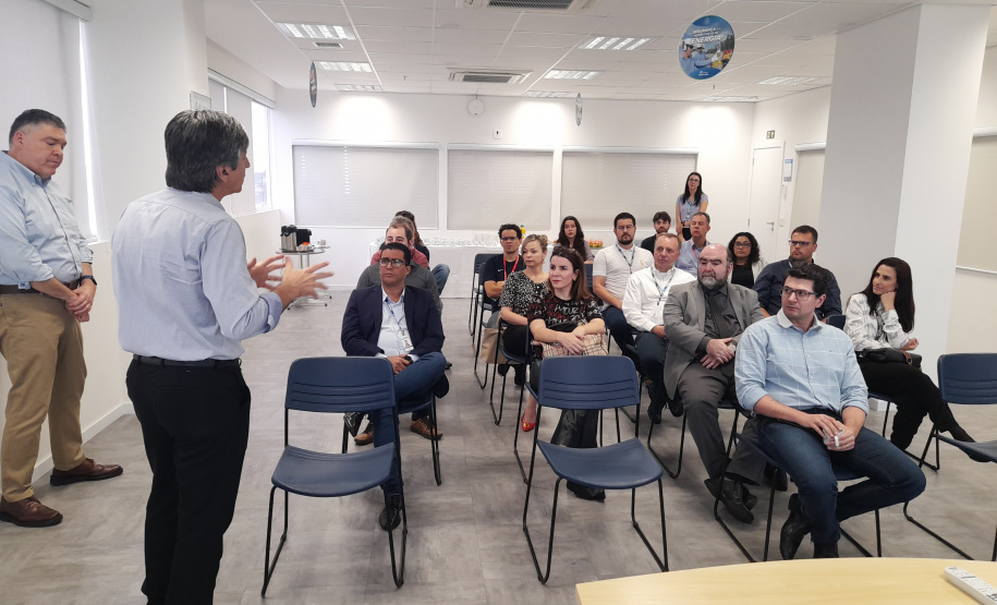 Palestra de Rafael Lamastra (Diretor-presidente da Compagas), na sede da Companhia