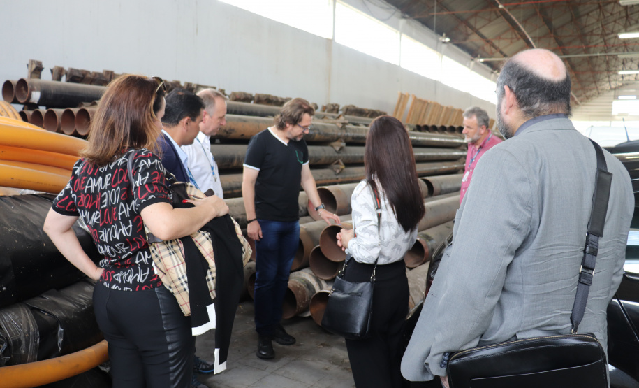 Visita à base operacional da Compagas, em Curitiba