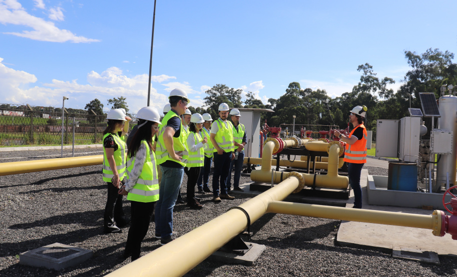Visita ao citygate da Compagas, em Araucária