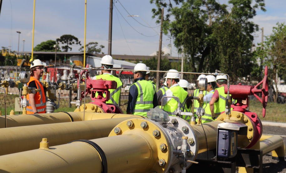 Visita ao citygate da Compagas, em Araucária
