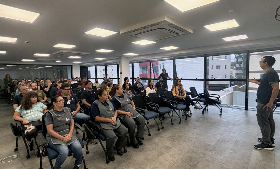 Simulado da brigada de incêndio da Agepar