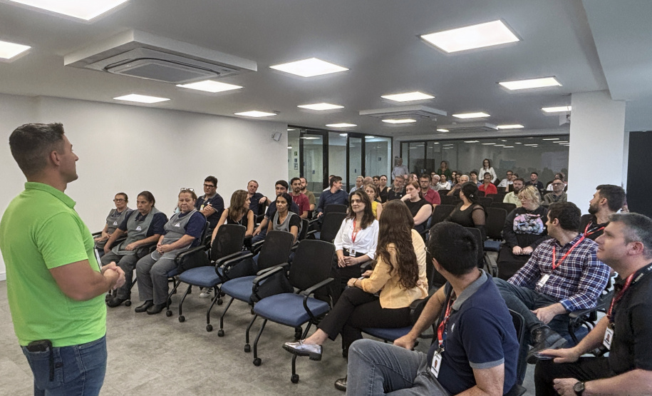 Simulado da brigada de incêndio da Agepar